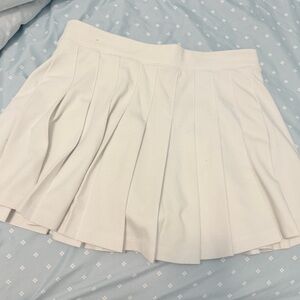 Victoria's Secret White Pleated Mini Skirt
